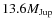 $13.6
M_{{\rm Jup}}$