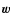 ${\vec w}$