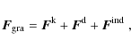\begin{displaymath}
{\vec F}_{\rm gra}={\vec F}^{\rm k}+{\vec F}^{\rm d}+{\vec F}^{\rm ind}~,
\end{displaymath}