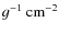 $g^{-1}~{\rm cm}^{-2}$
