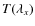 $T(\lambda_x)$