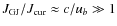 $J_{\rm GJ}/J_{\rm cur}\approx c/u_b\gg 1$