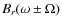 $B_{r}(\omega\pm\Omega)$