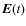 $\vec{E}(t)$