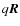 $q\vec{R}$