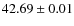 $42.69 \pm 0.01$