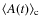 $\langle A(t) \rangle_{\rm c}$