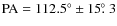$\rm PA = 112.5^{\circ} \pm 15\hbox{$.\!\!^\circ$ }3$
