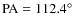 $\rm PA = 112.4^{\circ}$
