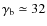 $\gamma _{\rm b}\simeq 32$