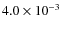 $4.0 \times 10^{-3}$