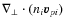 $\nabla_\bot\cdot(n_i \vec v_{pi})$