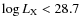 $ \log L_{\rm X} < 28.7$