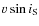 $v\sin i_{\rm S}$