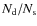 $N_{\rm d}/N_{\rm s}$
