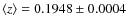 $\left<z\right>=0.1948\pm 0.0004$