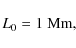 \begin{displaymath}L_0 = 1~ {\rm Mm},
\end{displaymath}