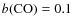 $b({{\rm CO}})=0.1$