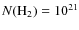$N({{\rm H}}_2)=10^{21}$