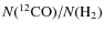 $N(^{12}{{\rm CO}})/N({{\rm H}}_2)$