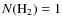 $N({{\rm H}}_2)=1$