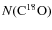 $N({{\rm C}}^{18}{{\rm O}})$