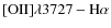 $\rm [OII]\lambda3727-\rm H\alpha$