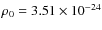 $\rho_0=3.51\times10^{-24}$