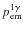 $p^{1\gamma}_{\rm em}$
