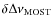 $\delta\Delta\nu_{\rm MOST}$