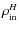 $\rho^H_{\rm in}$