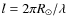 $l = 2\pi R_\odot /\lambda $