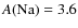 $A\rm (Na)=3.6$