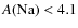 $A\rm (Na)<4.1$
