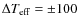 $\Delta T_{\rm eff}=\pm 100$