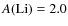 $A\rm (Li)=2.0$