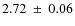 $2.72~\pm~0.06$