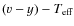 $(v-y)-T_{\rm eff}$