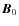 ${\vec B}_0$
