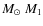 $M_{\odot}~M_1$