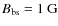 $B_{\rm bs}=1~{\rm G}$