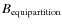 $B_{\rm equipartition}$