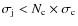 $\sigma_{\rm j} < N_{\rm c}\times\sigma_{\rm c}$