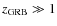 $z_{\rm GRB}\gg 1$