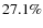 $27.1\%$