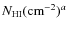 $N_{\rm HI}({\rm cm}^{-2})^a$