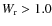$W_{\rm r}>1.0$