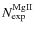$N^{\rm MgII}_{\rm exp}$
