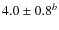 $4.0 \pm 0.8^b$