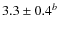 $3.3\pm0.4^b$
